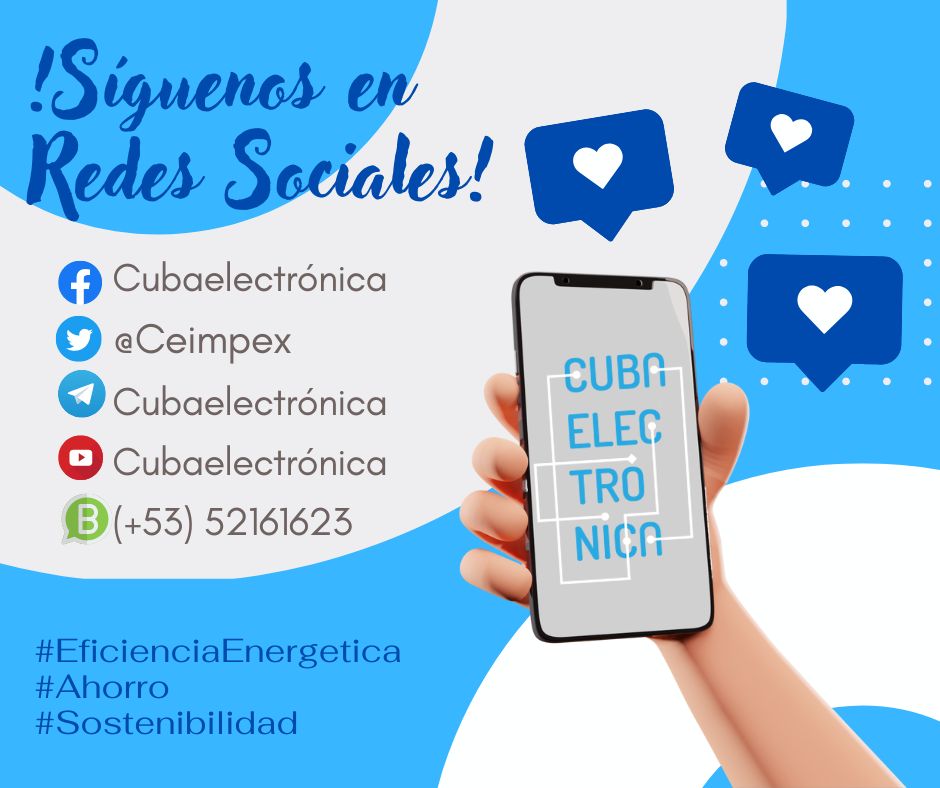 🤳Innovación al alcance de tus manos😉
¡Síguenos!
Facebook: Cubaelectrónica
Telegram: Cubaelectrónica
YouTube: Cubaelectrónica
WhatsApp: +53 52161623
#RedesSociales #Comunidad  #ComunicacionOnline #Innovacion 
<a href="/GelectCuba/">Gelect</a>
