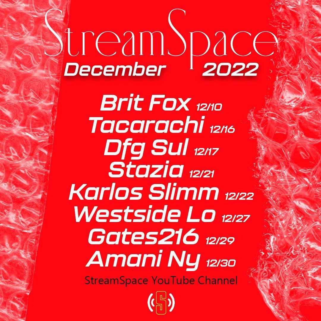 itsgates216's tweet photo. I’m super excited to be a part of the @StreamSpace_ETH December lineup which will be live on here and YouTube! Can’t wait to share this live performance with y’all on the 29th!
#streamspace #livestream #clevelandmusicscene #thisiscle #hiphop #rnb #singersongwriter #rapper https://t.co/7RZpCZI76E