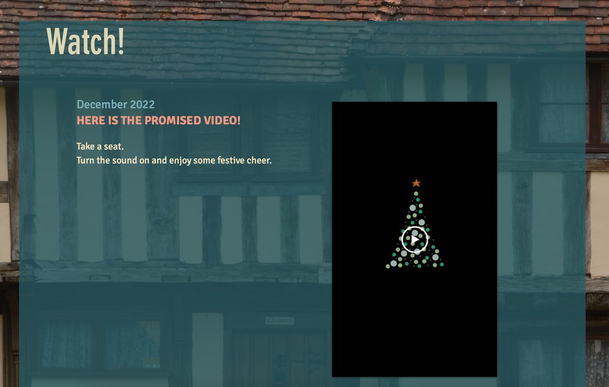 You can watch the Headcorn Village Christmas video right now using this link: headcornvillage.org.uk/watch