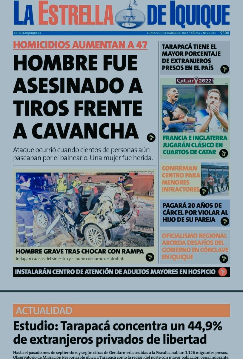 lamonsalveg's tweet photo. Tenemos q detener la delincuencia y la inmigración ilegal. Ciudadanos de Iquique, Alto Hospicio, Pozo Almonte, Huara, Camiña, Pica, Colchane, unámonos de una vez por todas. Vengan al conversatorio ciudadano. Sábado 10-12-2022, 17:00 horas, Plaza Arturo Prat. UNIDOS SOMOS FUERTES. https://t.co/zjfkHQk9MI