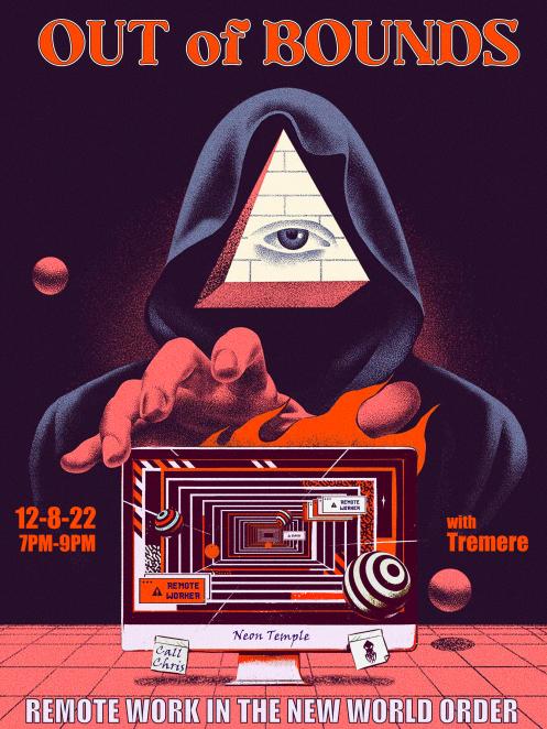 Join #theneontemple this Thursday at 7PM for Tremere's talk on "Remote work in the New World Order."
The post-COVID world has changed. What does that mean for your #career? How do you stay visible? How do you avoid burnout? How do you stay safe and sane while #workingremotely?