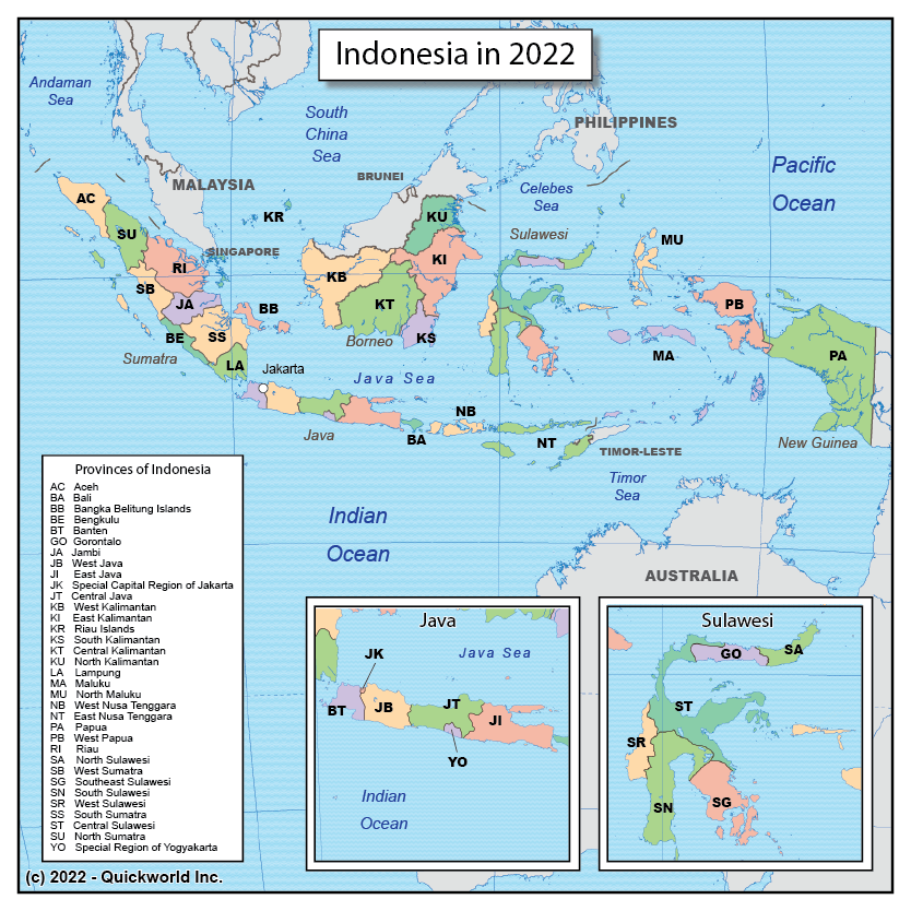 QuickworldEn's tweet photo. Quickworld's Map of the day: Enjoy new map everyday!
Today's map: Indonesia in 2022
Check more details on https://t.co/nD4MbANA9X
#Quickworld #mapoftheday #geography #maps #Indonesia #dutch #indies #WW2 #Administrative #divisions https://t.co/9kKR63Vclu