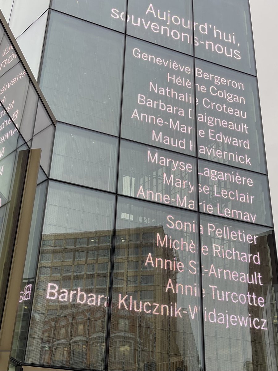 Tous les 6 décembre, je me souviens des 14 femmes assassinées pendant le #MassacreDeMontréal. #SouvenonsNous #16Jours
