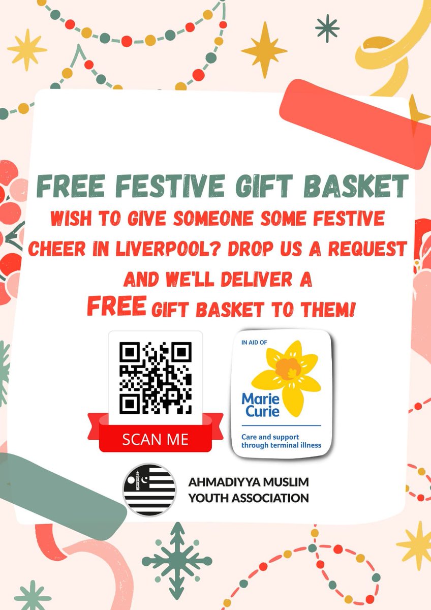 AMYA_Liverpool's tweet photo. On Christmas day, in collaboration with @mariecurieuk  , AMYA Liverpool will be spending the day delivering FREE gift baskets to anyone who is celebrating alone or going through a tough period due to the current cost of living crisis.

Request a basket:

https://t.co/JyQeHphhw1 https://t.co/28p4iqyC7Q