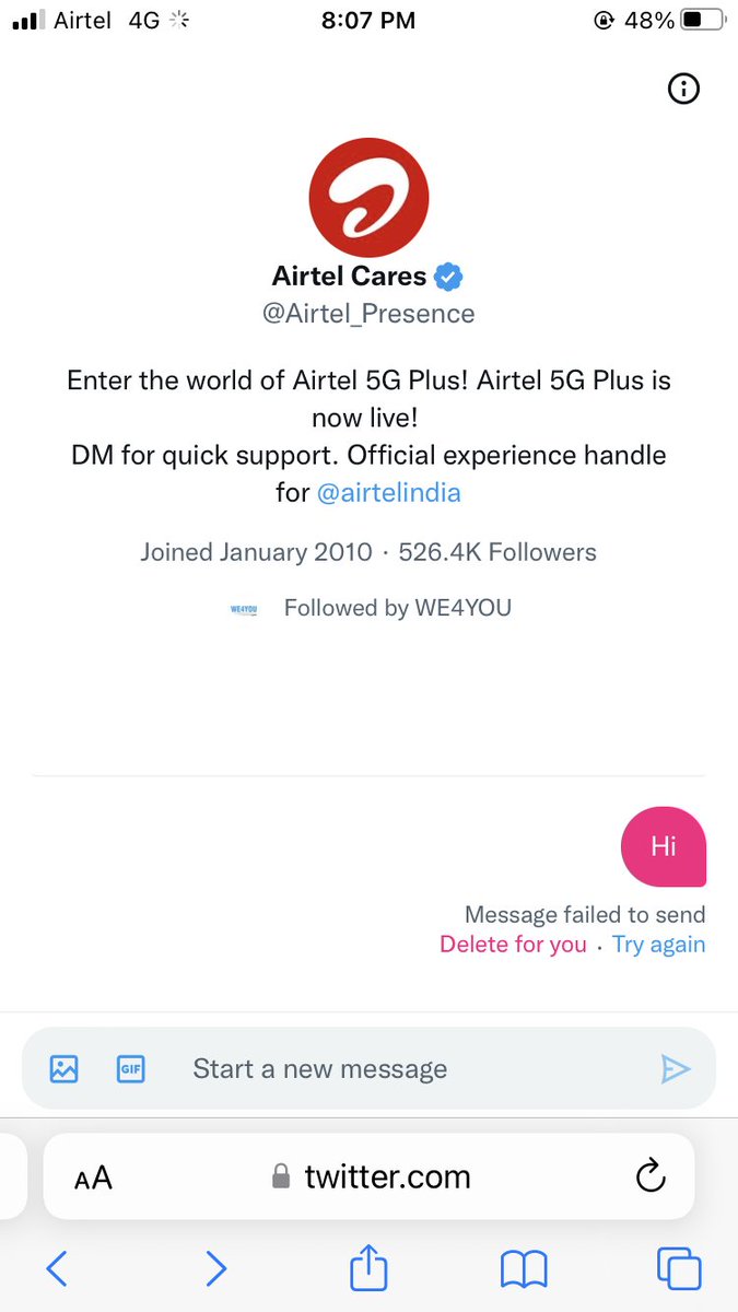 Sritapa's tweet photo. @Airtel_Presence https://t.co/6XbWoY2GWI