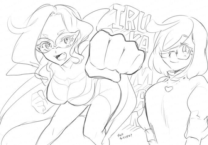 多分新作で一番好きポケモン早速擬人化らくがきしてしまった。旅パメンバーちゃんですかわいい 