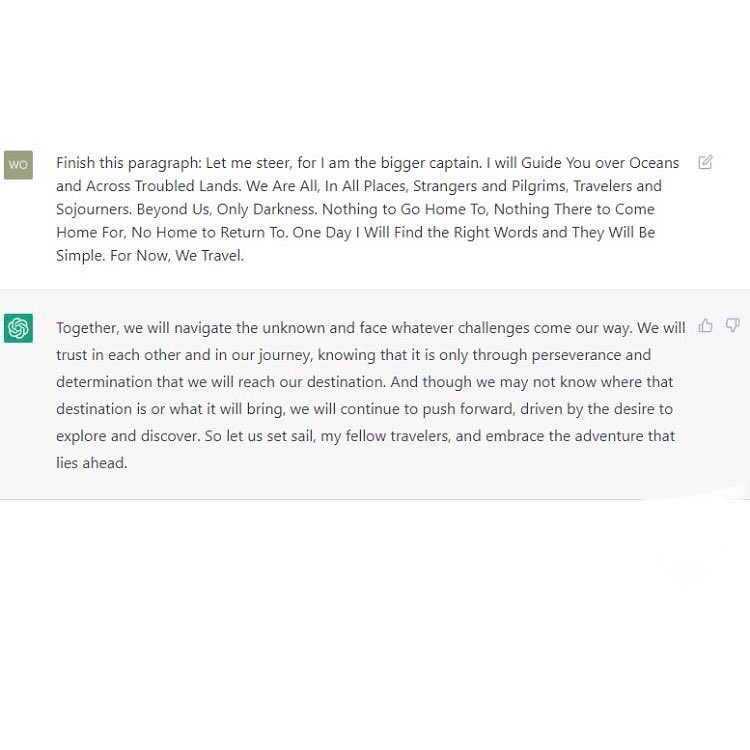 AllShallBeWell's tweet photo. With ZWARTGROEN we wrote the first paragraph. We figured we’d let @OpenAI’s ChatGPT take it from there. https://t.co/beAd4tbMRS