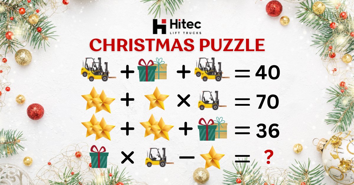 askhitec's tweet image. ⭐🎄Can you crack the answer to our Christmas puzzle?🎄⭐

👇🏼Like, comment and tag a friend below to see if you get the same answer 🎅🏻