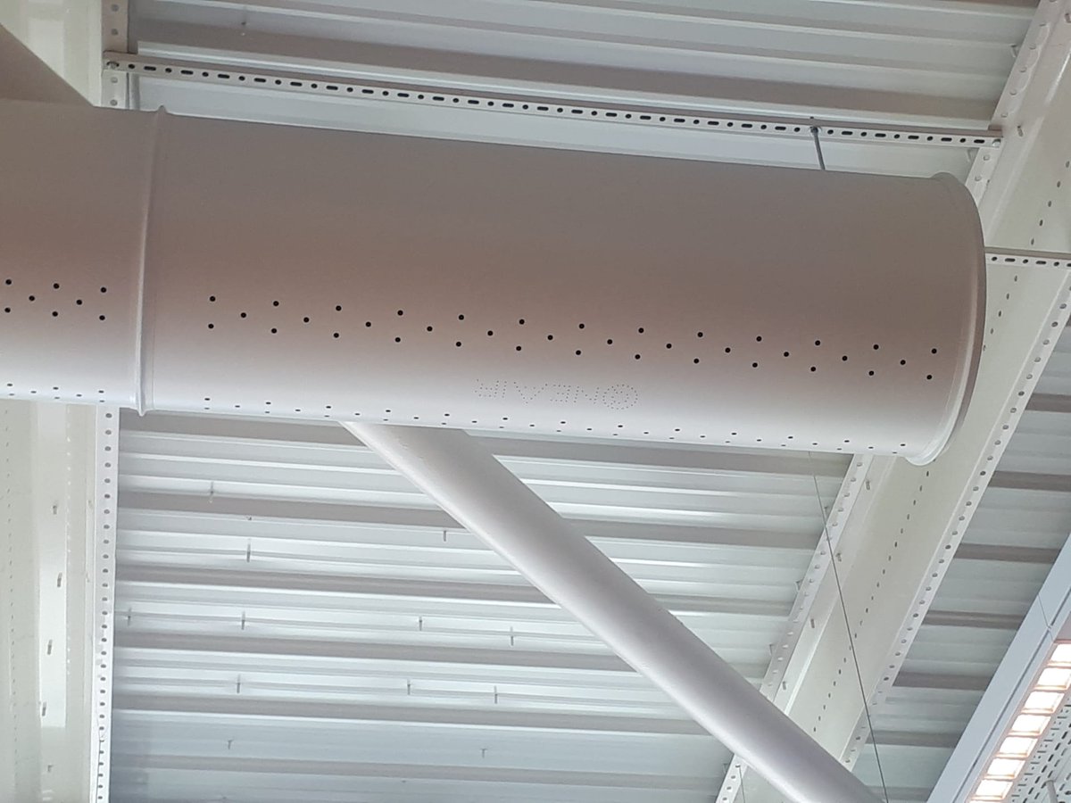 CoandaLimited's tweet photo. @CoandaLimited are pleased to announce a partnership agreement to exclusively represent OneAir in the UK.

OneAir, designs and manufactures textile, metal and plastic perforated ducts, across all sectors, including retail, offices and schools.

#oneair #perforatedduct #fabricduct https://t.co/xZzvkOWgwe