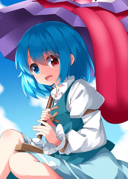 #深夜の真剣お絵描き60分一本勝負 多々良小傘 