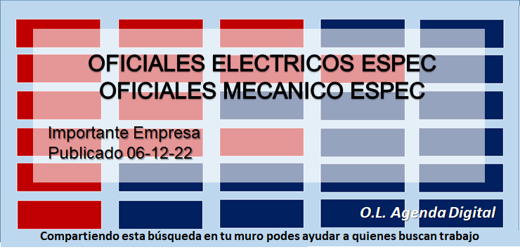 Services_Works's tweet photo. Importante empresa de mantenimiento y Servicios requiere para zona Sur de Gran Buenos Aires OFICIALES ESPECIALIZADOS https://t.co/ED0qgaUbGS https://t.co/MwkLityHY1
