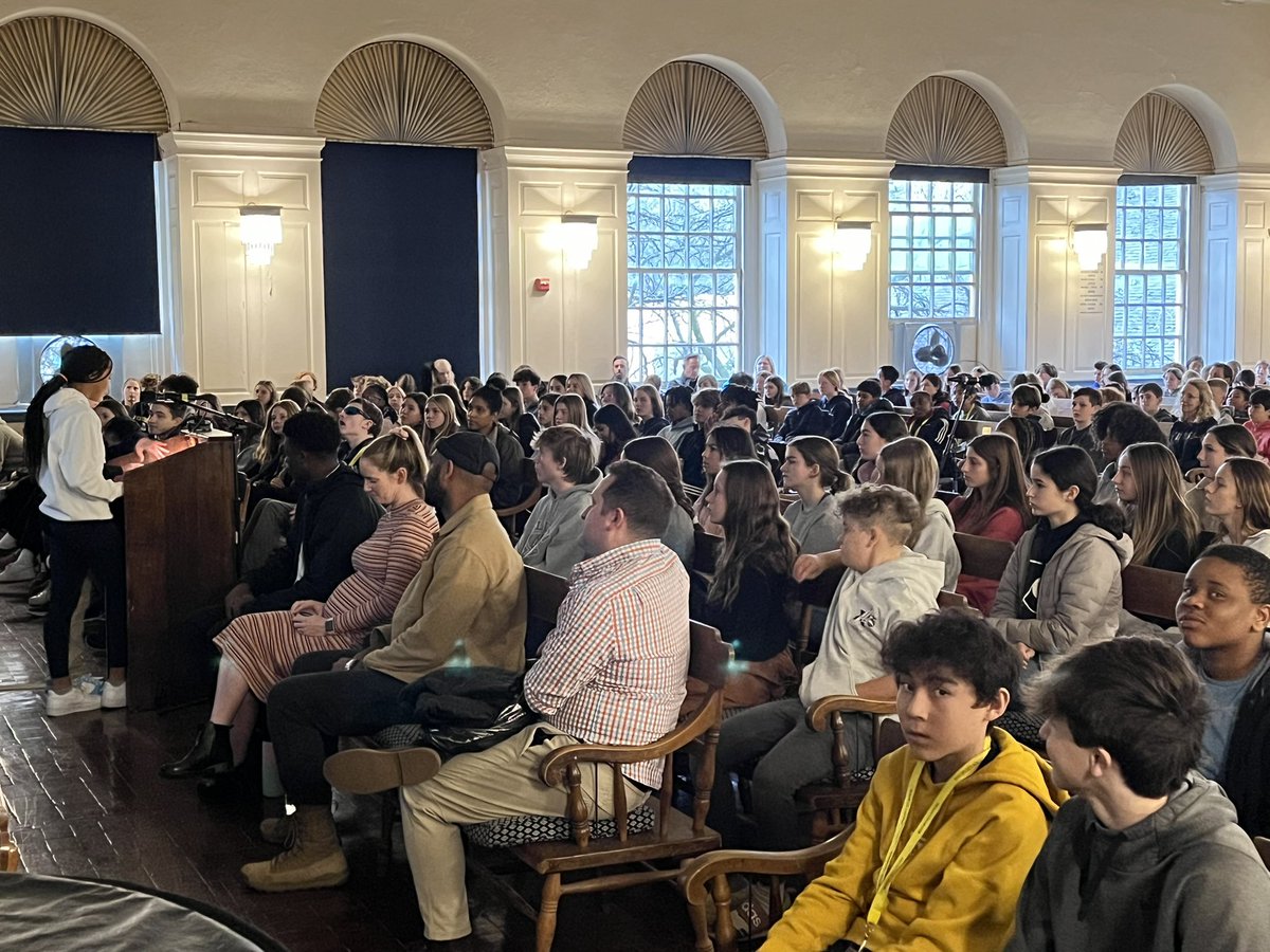 PCMiddle's tweet image. “I realized how much I loved storytelling and filmmaking while I was in middle school at PC. English was my favorite class.” - JD Dillard, OPC ‘06, in his address to our middle graders, featuring his new film Devotion.