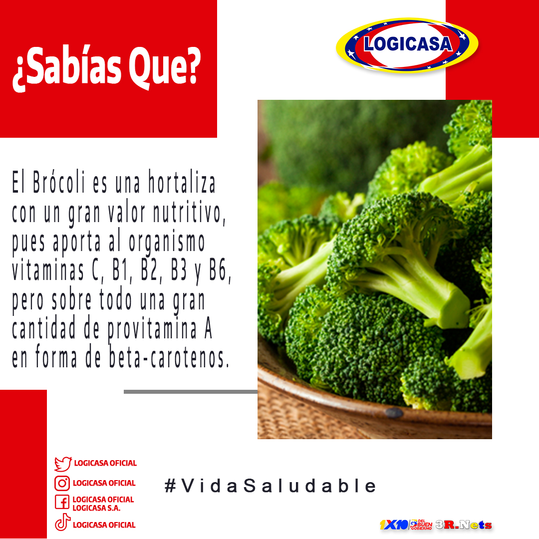 LogicasaOficial's tweet photo. #6Dic #MartesSaludable 🥦👍|| Hoy te traemos los beneficios de comer #Brócoli un verdura que aporta gran cantidad de vitaminas al cuerpo.
¡En Logicasa, pensamos en tu salud!
#NavidadÉpocaDeReencuentro https://t.co/cVGSSzPmLO
