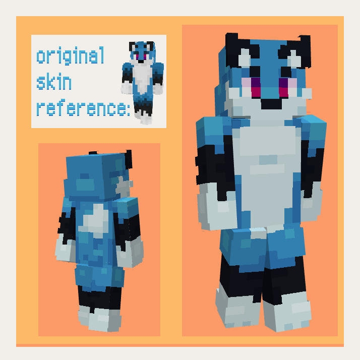 Blue Fox Minecraft Skin