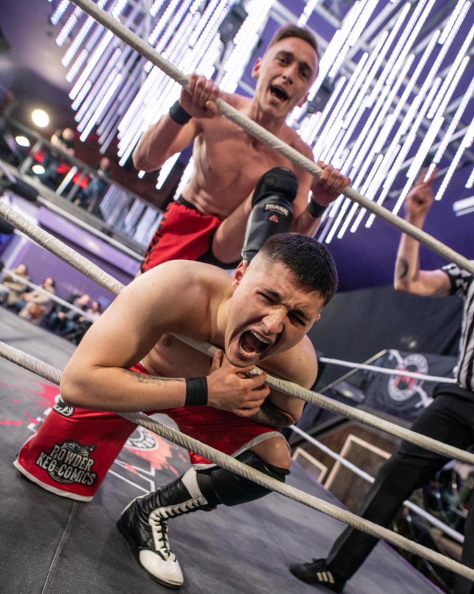 BenReid25799's tweet photo. Buzzing to have made my debut for @TNTExtremeWres on Sunday and walked away with the win!!! Let’s see what’s next 🤙🏻 #prowrestling https://t.co/JMkB0pnvfk