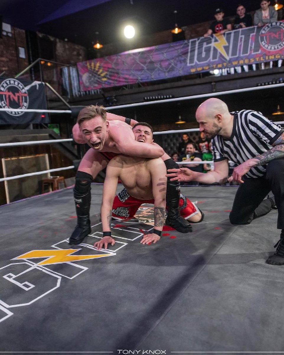 BenReid25799's tweet photo. Buzzing to have made my debut for @TNTExtremeWres on Sunday and walked away with the win!!! Let’s see what’s next 🤙🏻 #prowrestling https://t.co/JMkB0pnvfk