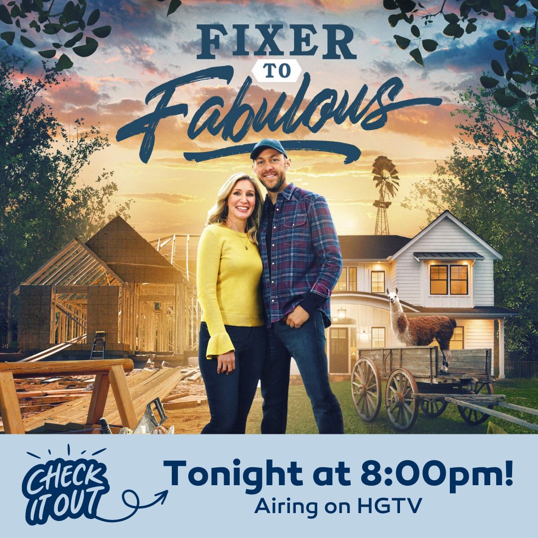 gopaschal's tweet photo. If you’re fans of the show Fixer to Fabulous, tonight's episode is definitely worth watching! We always enjoy watching local NW Arkansas renovations with Dave and Jenny Marrs, but this one might be extra special!  
#GoPaschal #HGTV #Fixtertofabulous https://t.co/D0KkwHwFsF