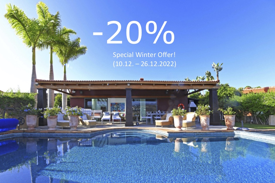 LCCanarias's tweet photo. Do you want to escape the winter blues...? Then secure a 20% discount for a last minute vacation in Villa Imperial La Canela on #grancanaria #canaryislands 🌞😎 --> https://t.co/vJpfgt4wyw https://t.co/Rk4VslnHn3