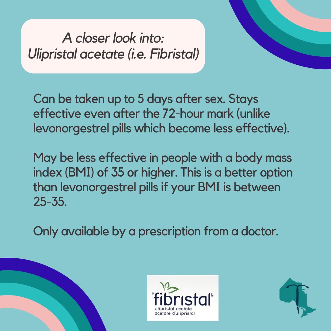 Contracepti_ON's tweet photo. Emergency #contraception is most effective when used soon after unprotected sex but can be effective in preventing pregnancy for up to 5 days in some cases! These medications should be accessible to ALL people at NO cost.
#CoverContraceptiON #contraceptionforall https://t.co/l6m8mQEBSp