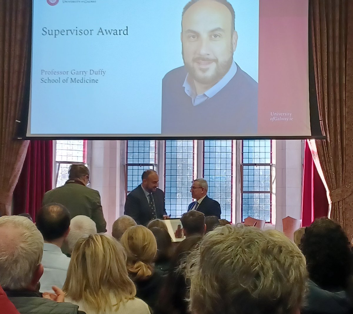 eimzwallace's tweet photo. Congratulations @gduffy00 🥇🎉 Seriously well deserved Supervisor Award @uniofgalway @GalwayCMNHS
#teamduffy #bestsupervisor https://t.co/Le4szS2B2t