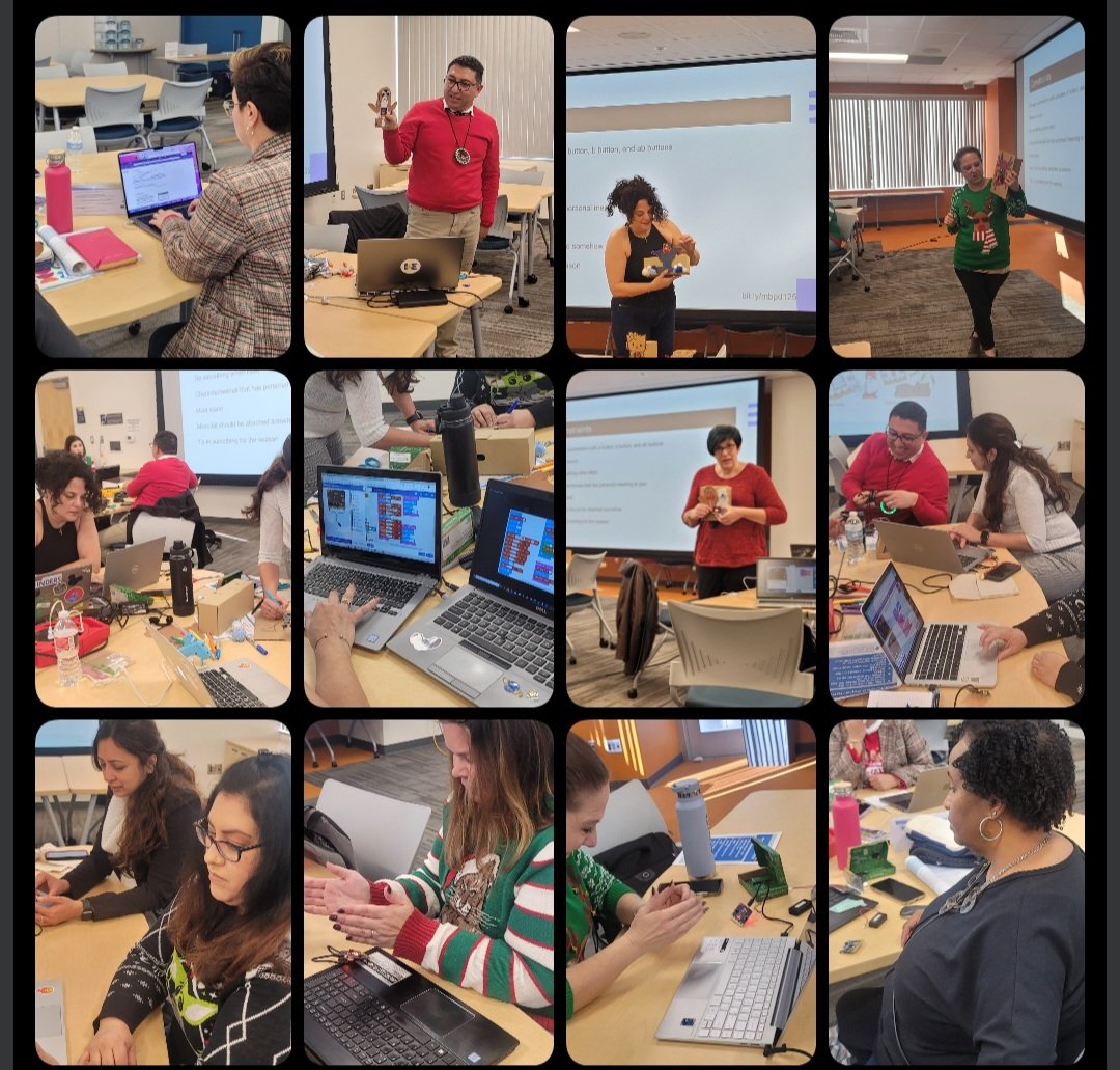 DrSharisaChan's tweet photo. The amazing holiday themed @microbit_edu virtual pets created by our #IEmicrobitPLN members were nothing short of amazing! Can't wait to see what their scholars create! #CSEdWeek2022 https://t.co/n5Yy2waDmy