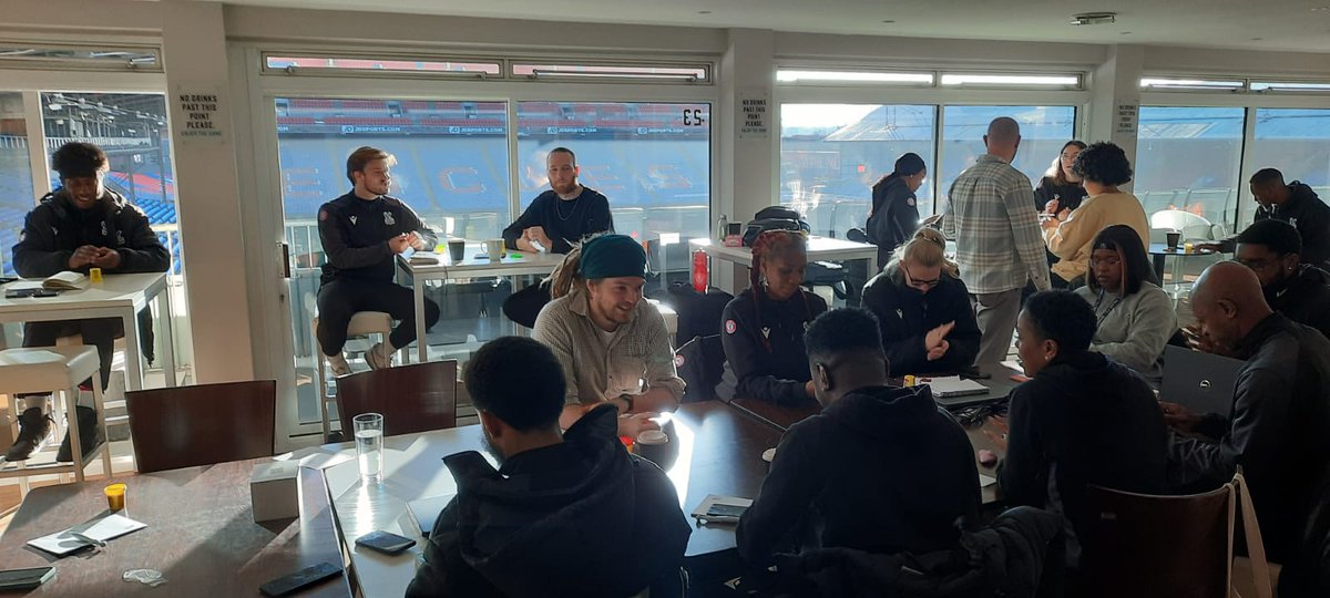 Levelling the Playing Field (@ltpfuk) on Twitter photo Great to be at Selhurst Park today for Workforce Mentoring Level 3 training with staff from our specialist partners <a href="/PalaceForLife/">Palace for Life</a> 🤜🏽🤛🏿
#TogetherWeDid Great to be at Selhurst Park today for Workforce Mentoring Level 3 training with staff from our specialist partners <a href="/PalaceForLife/">Palace for Life</a> 🤜🏽🤛🏿
#TogetherWeDid