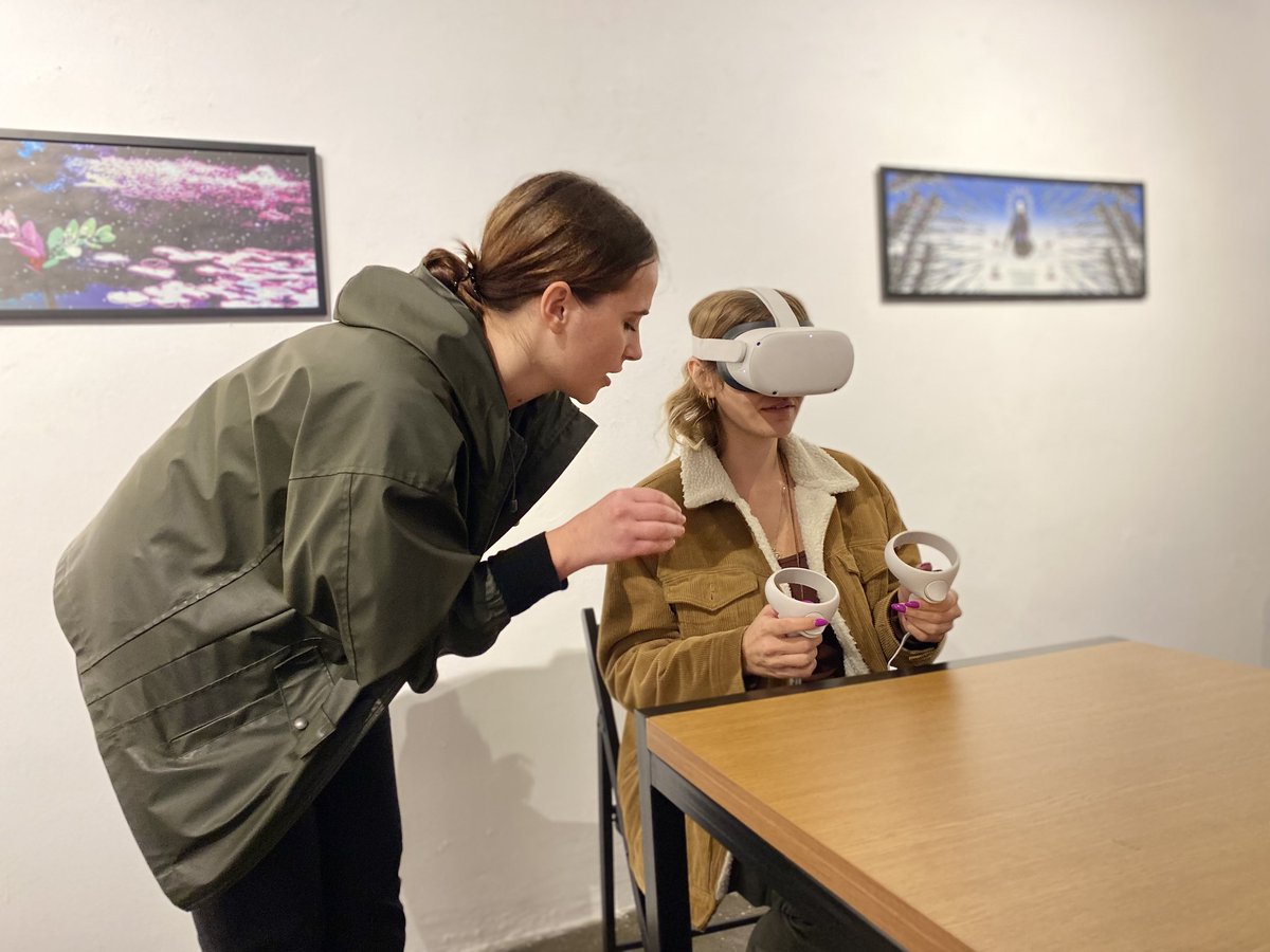 MuseumPierrot's tweet photo. Moments from the special event Interact, part of DPM VR Tour @tullaculture
This event was organized based on @tiranaeyc program, financed by Bashkia Tirane. @NYC_Albania
#digitalpierrotmuseum #VirtualReality #virtualmuseum #vr #interactive https://t.co/ps0zTe2idY