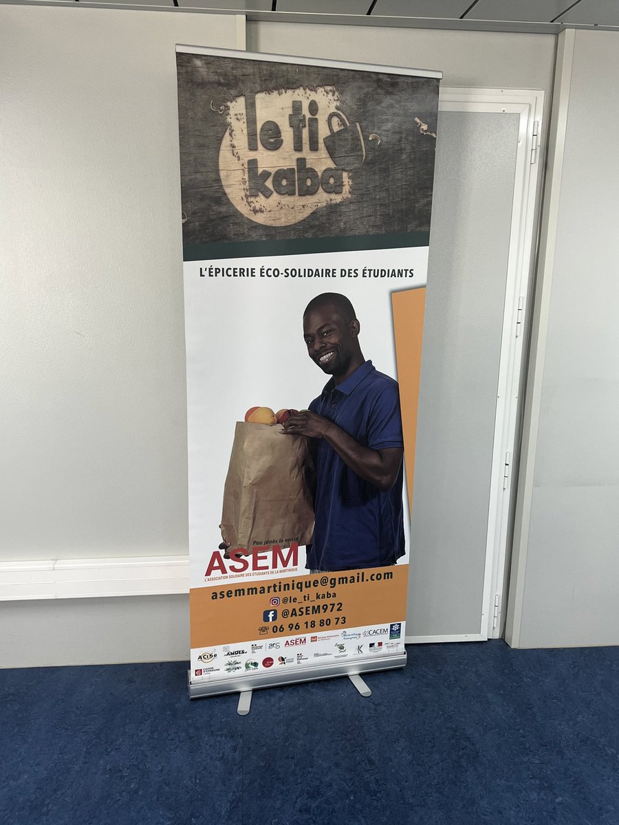 En ce moment au lycée de Bellevue, inauguration de la première antenne de l’épicerie éco-solidaire des étudiants de Martinique