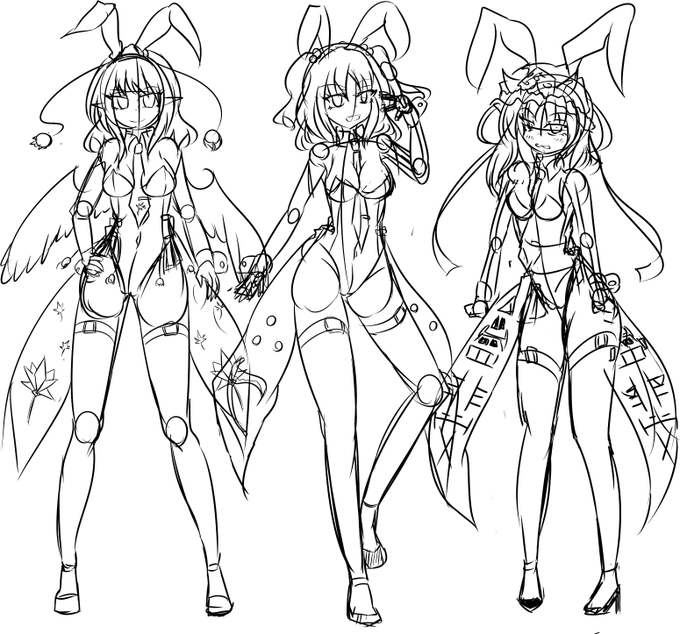 何とかバニーはラフ終ったし
こっから数日かけて本書きだねぇ 