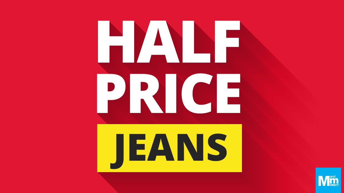 Do you need a new pair of jeans or know someone that does? Then our half price jeans shop is worth a look: bit.ly/3Vzpl4y