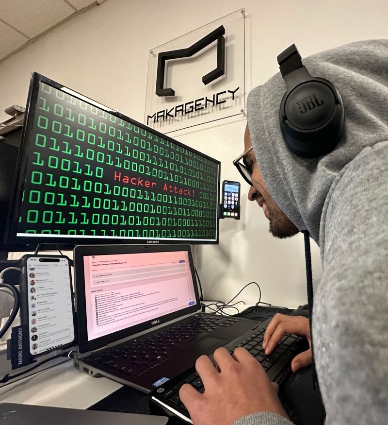 Ravi d'accueillir Marc Anthony sur le pôle Marketing en mode Growth Hacker chez MAKAGENCY ! 😁

#growthhacker #marketing #phoneside #scraping