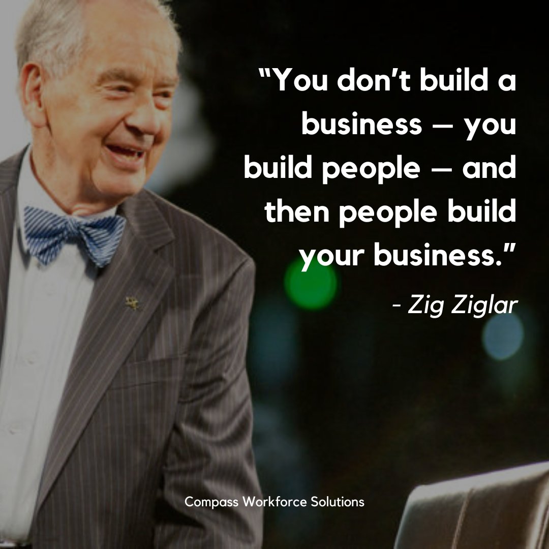 CompassWFS's tweet image. At Compass Workforce Solutions, we believe that people are the heart of your business. Build up your people, and you will build up your business.
#motivationalquote #zigziglar #compassworkforcesolutions #hr #humanresources #hrprofessional