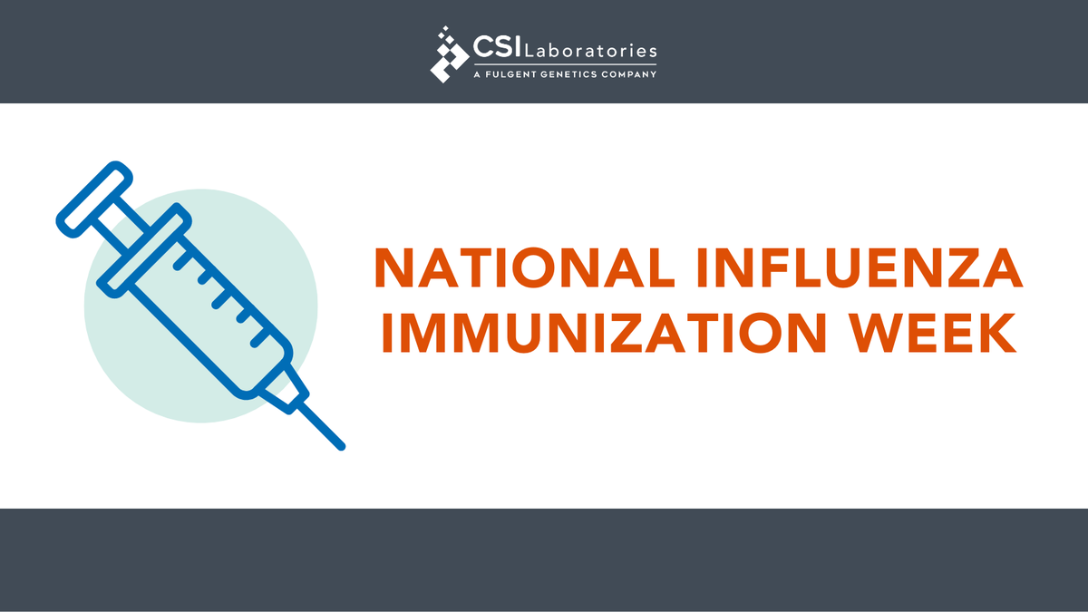 FulgentOncology's tweet image. Today marks the first day of #NationalInfluenzaImmunizationWeek! If you haven’t already, we encourage you to stay protected during the coming winter months and schedule a time to get your influenza shot when flu activity is at its peak.

#cancerdiagnostic #CSILaboratories