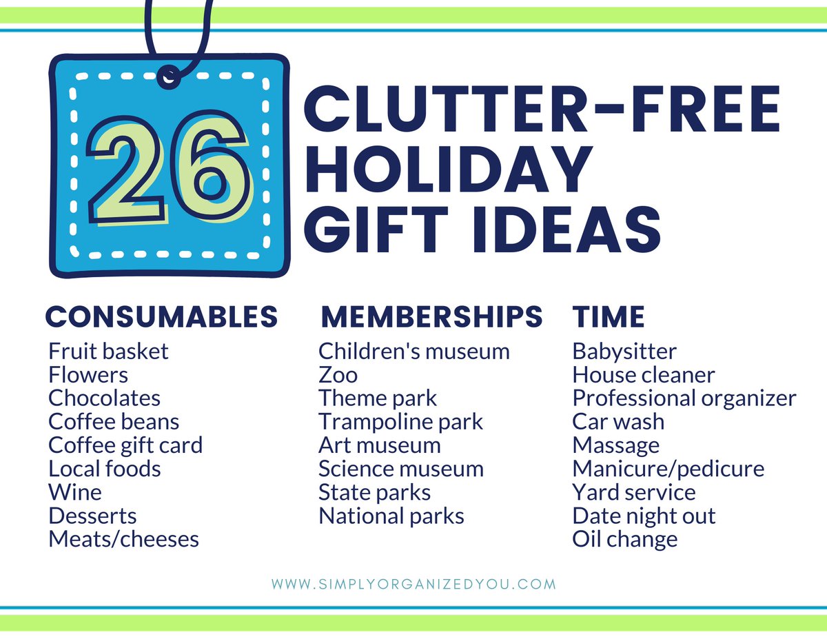 SimplyOrgYou's tweet photo. December 6 means there are only 18 shopping days left before Christmas. Check out my list of no-wrapping-required gift ideas:https://t.co/9e0drngOoS https://t.co/q2euuTOOLK