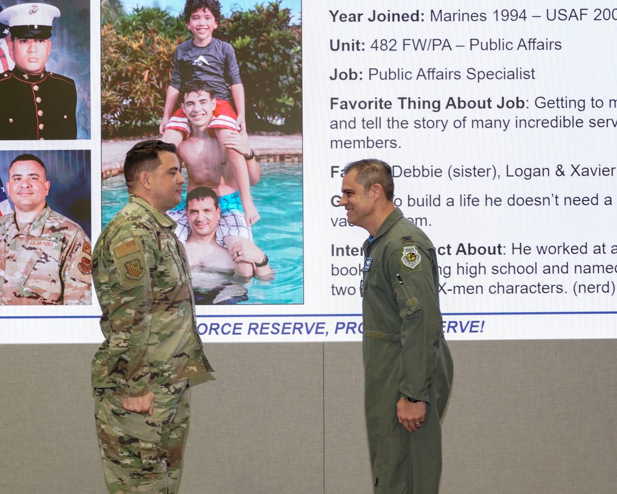 Homestead_ARB's tweet photo. Congrats to Tech Sgt. Lionel Castellano, 482nd Fighter Wing Public Affairs, for earning this month's Airman of the Month.
#HARB #HARBReady #ReserveReady #HARBResilient #ReserveResilient https://t.co/ziGWP9y9HI