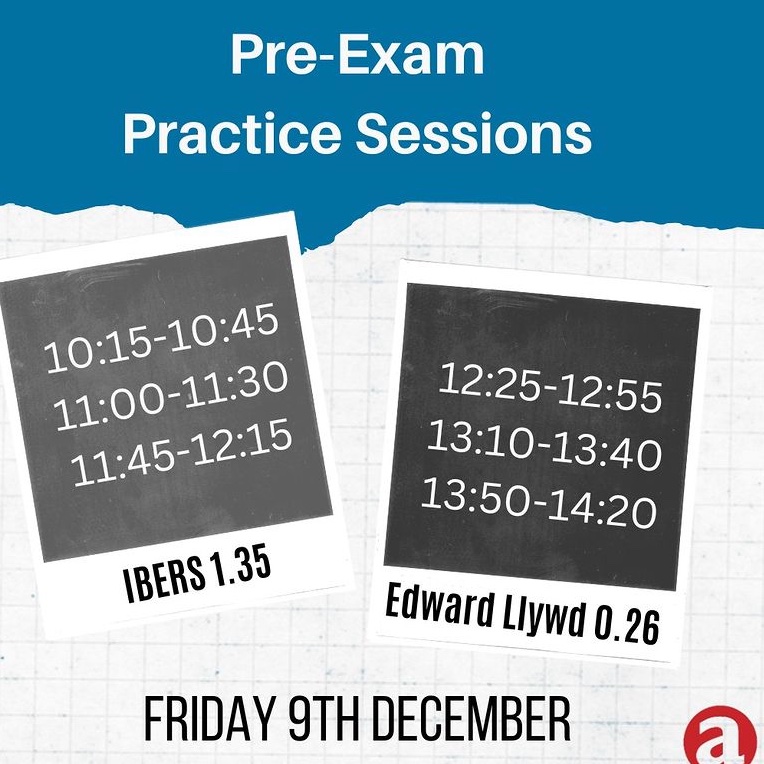 emanners23's tweet photo. One of our UG Faculty Officers is holding pre-exam practise sessions to hopefully make students who have never taken exams, or very few, feel more at ease in Jan! Pls retweet if Aber students follow you as I know so many people will benefit🙏🏼 #exams #aberuni #abersu #postcovid https://t.co/3msUm7I0z1