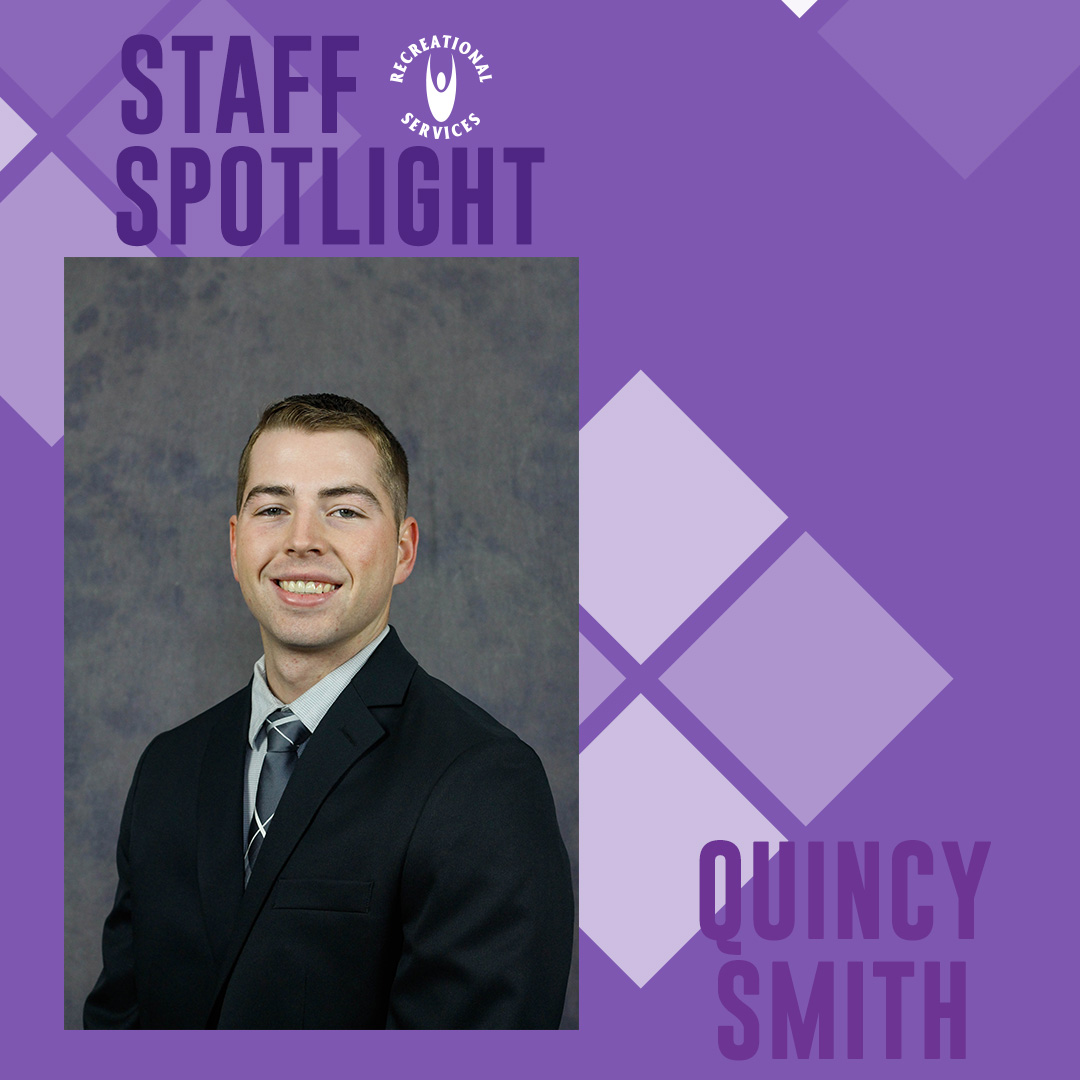 KStateRec's tweet photo. Staff Spotlight Quincy Smith!
Check out our Instagram or Facebook to learn more about Quincy and his job at the Rec! #studentstaff #kstaterec https://t.co/QuR11r0VU3