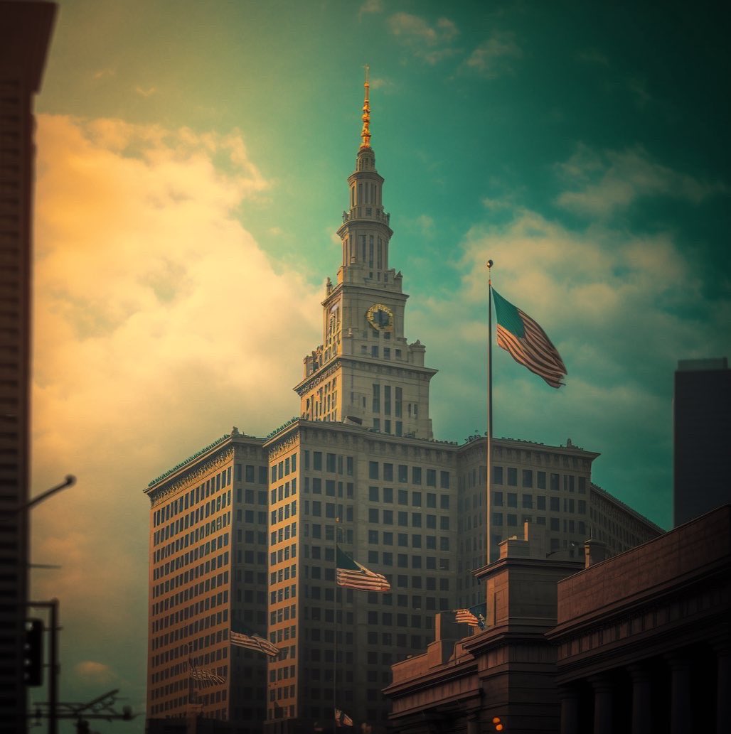 lowkeysay216's tweet photo. Reimagining Cleveland • I combined the present and the future to create my version of Cleveland 🌆  #artist #digitalart #Cleveland #photography #future https://t.co/4NdiyMULgG