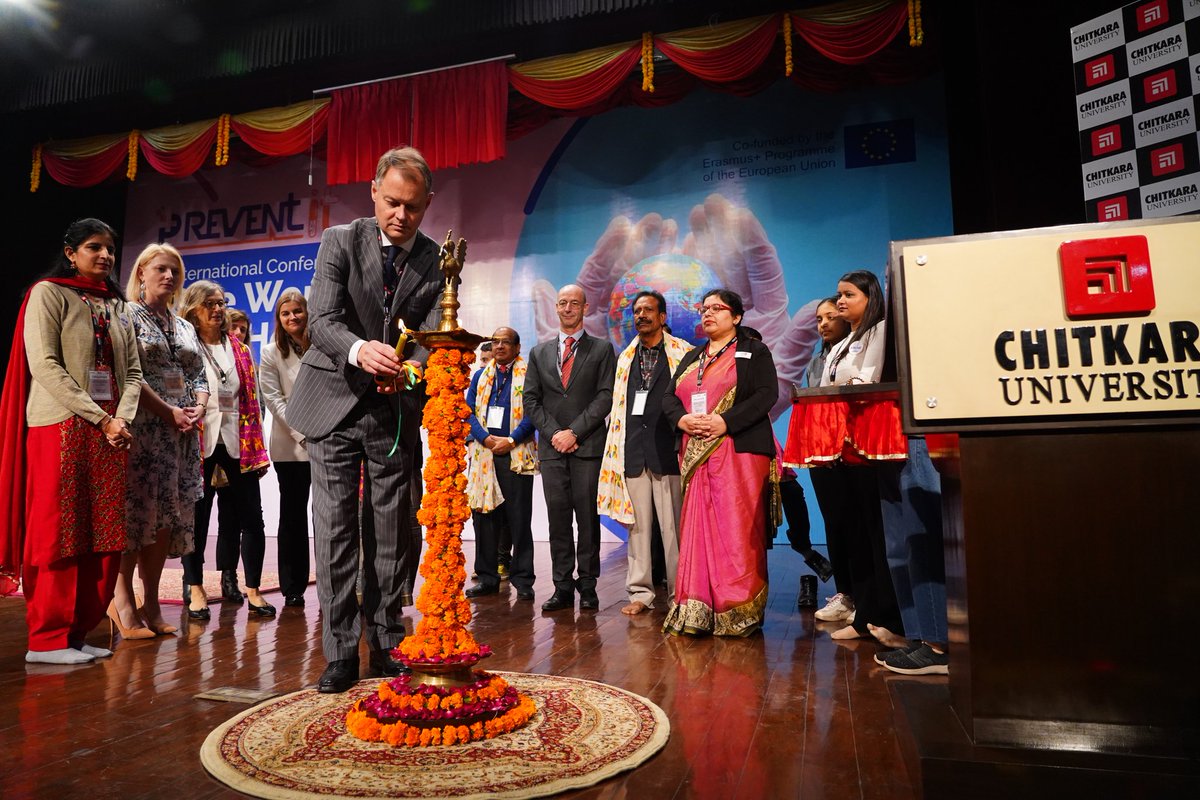 ChitkaraU's tweet photo. Chitkara University inaugurated the international conference "One World, One Health" today under the Erasmus+ project @ItPrevent : Risk Management and Prevention of Antibiotic Resistance. Glimpse of day 1.
#ChitkaraUniversity #ChitkaraU #PREVENTIT #Health #AntibioticResistance https://t.co/UdHDuWPHSW