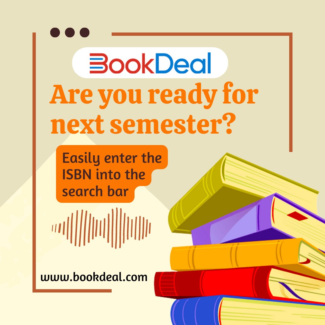 bookdeal20's tweet photo. Get ahead of next semester and get your books early. Visit https://t.co/So41y23a7C 

💻https://t.co/EOPfK881AB

#secondhandbooks #bookstore #secondhandbookshop #collegebooksforsale #buyback #vintagebooks #prelovedbooks #secondhandbookstore #reading #sell #booksofinstagram #isbn https://t.co/2WLq6j3mkR