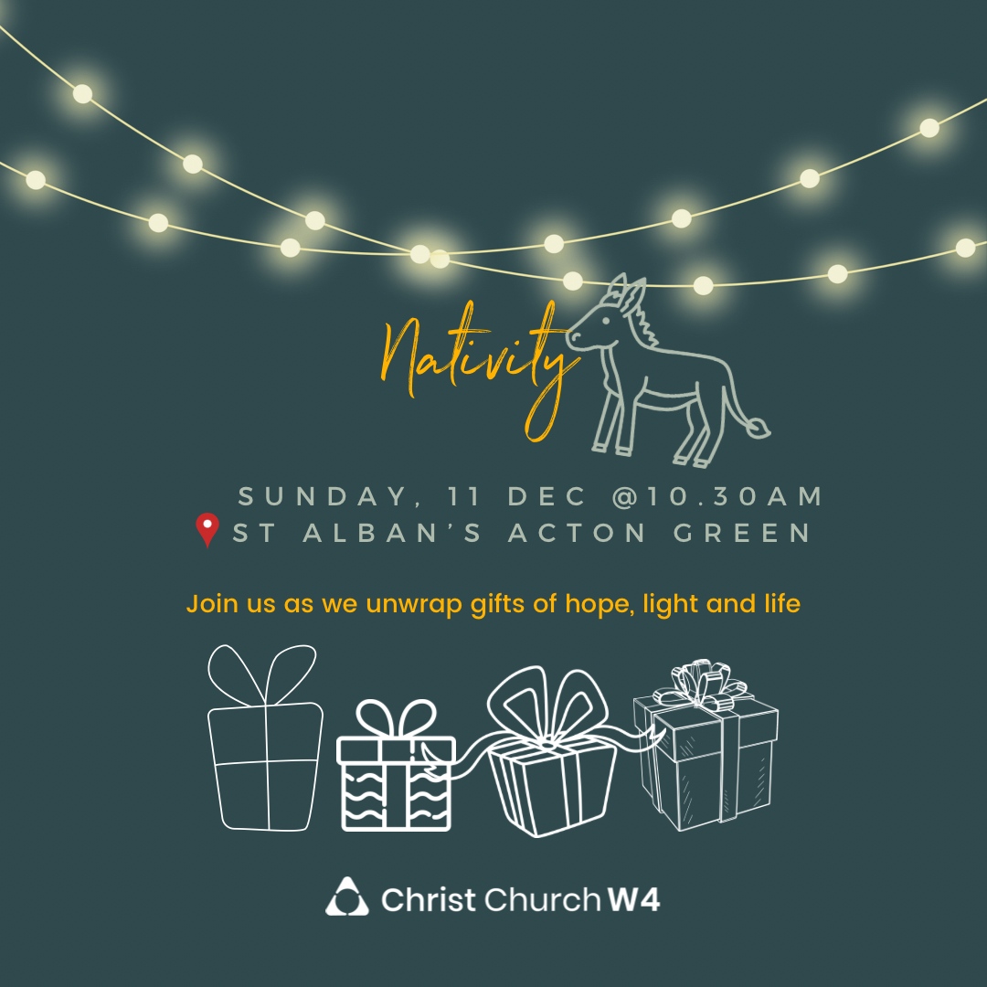 Join us this Sunday for a full day of Christmas fun at 𝐒𝐭 𝐀𝐥𝐛𝐚𝐧’𝐬!

Come along at 𝟏𝟎:𝟑𝟎𝐚𝐦 for our all age service to sing some festive carols, see a real life donkey and watch a Christmas drama!

Please note the 𝟗:𝟑𝟎𝐚𝐦 will not be streamed this week.