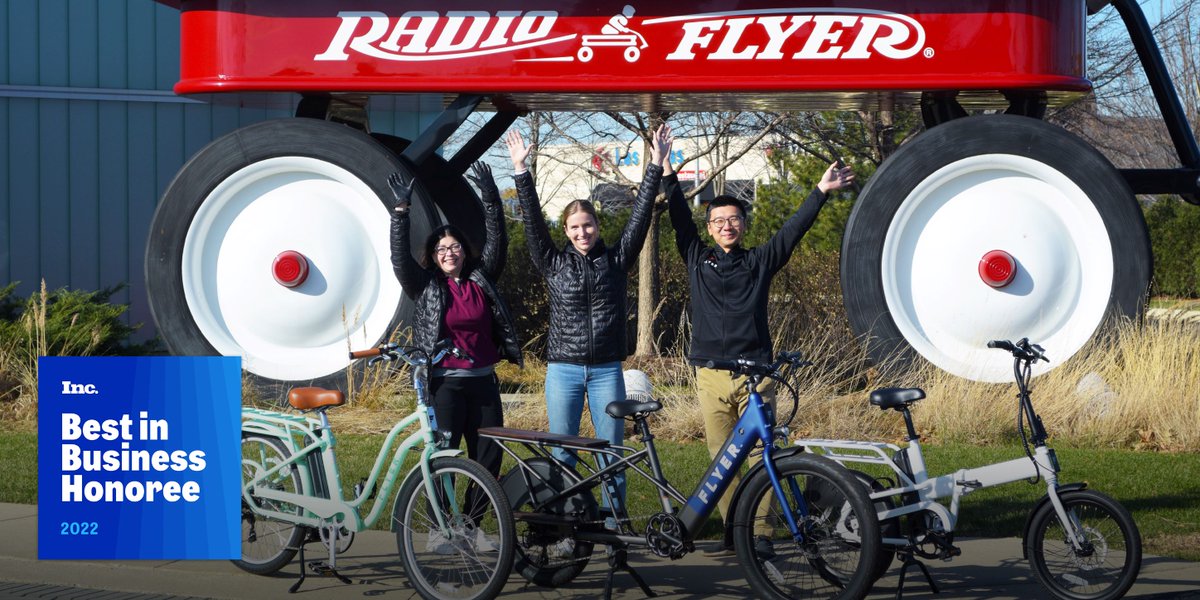 RadioFlyerJobs's tweet photo. Our FUNomenal team has done it again. We are excited to share Radio Flyer has been recognized as an @Inc #BestInBusiness winner! See the full list here: https://t.co/W4i2EkGURk https://t.co/482zJjD1LR