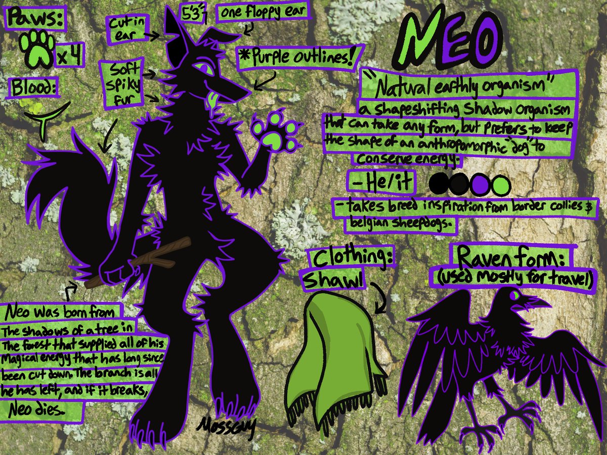 M0SSGUY's tweet photo. ALL 3 OF MY FURSONAS GOT NEW REF SHEETS ^_^ https://t.co/Nx5DC00a1c