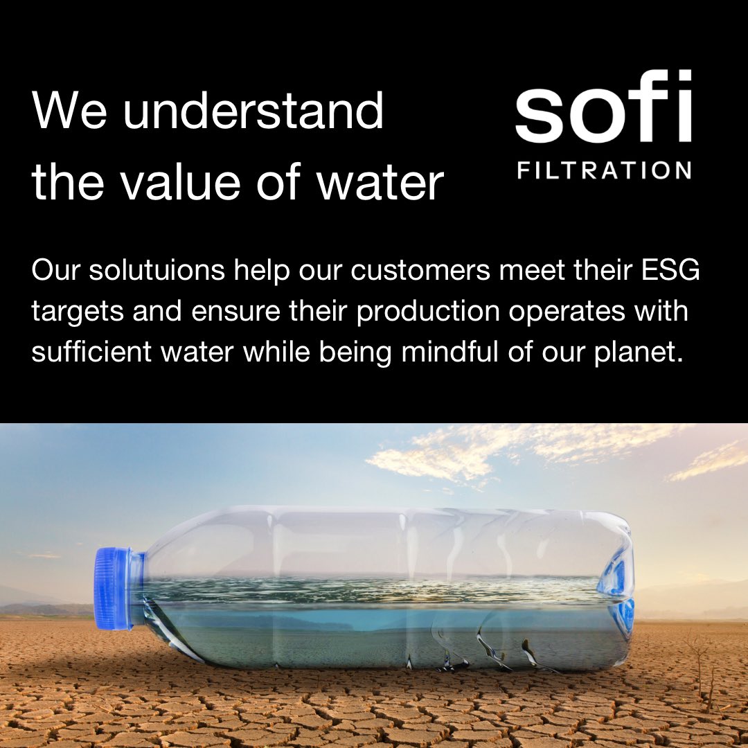 Our Sofi Filter provides an automatic and energy efficient microfiltration solution to help you get to your ESG targets and ensure your production operates with sufficient and high quality process water while being mindful of our planet.

#energyindustry #oilandgas #wastewater