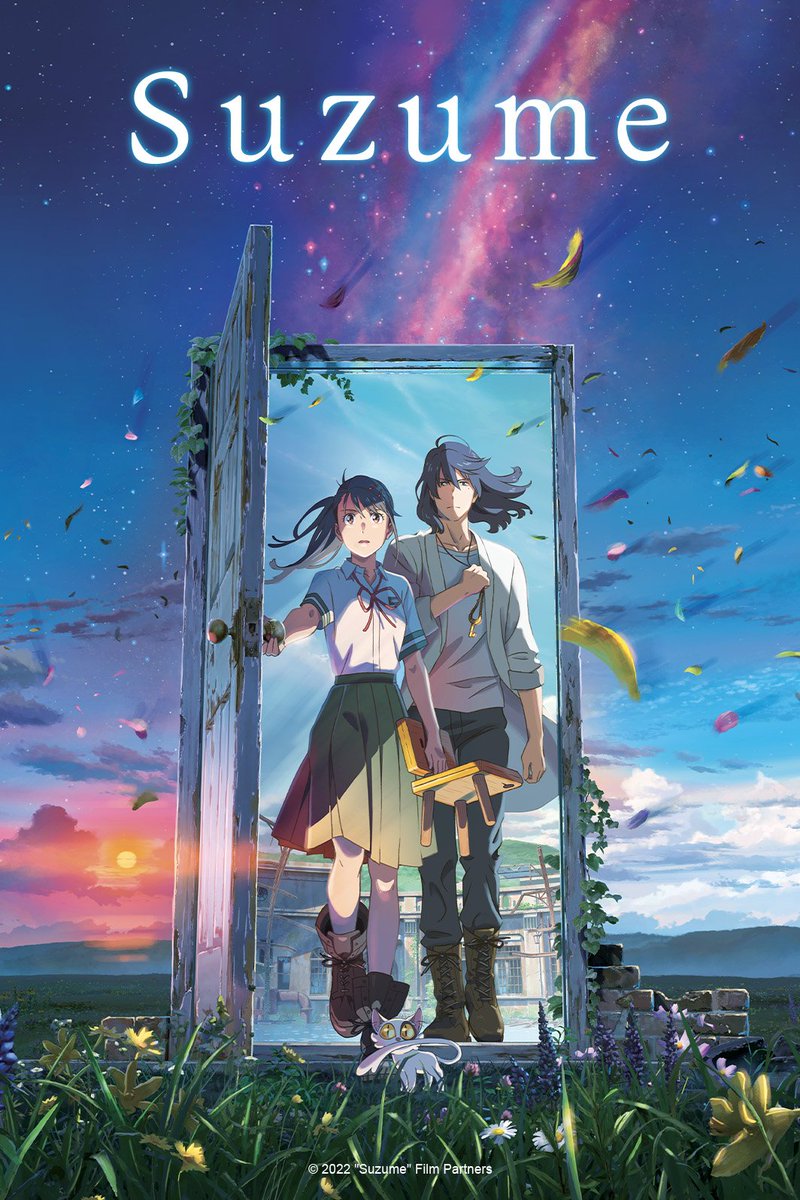 catsuka's tweet photo. "Suzume" animated movie by Makoto Shinkai is coming in worldwide theaters :
- April 12: France, Malta
- April 13: Australia, Germany, Brazil, Mexico, New Zealand
- April 14: Austria, Belgium, Canada, United States, Gibraltar, Ireland, Luxembourg, United Kingdom https://t.co/O0dqOSaySV