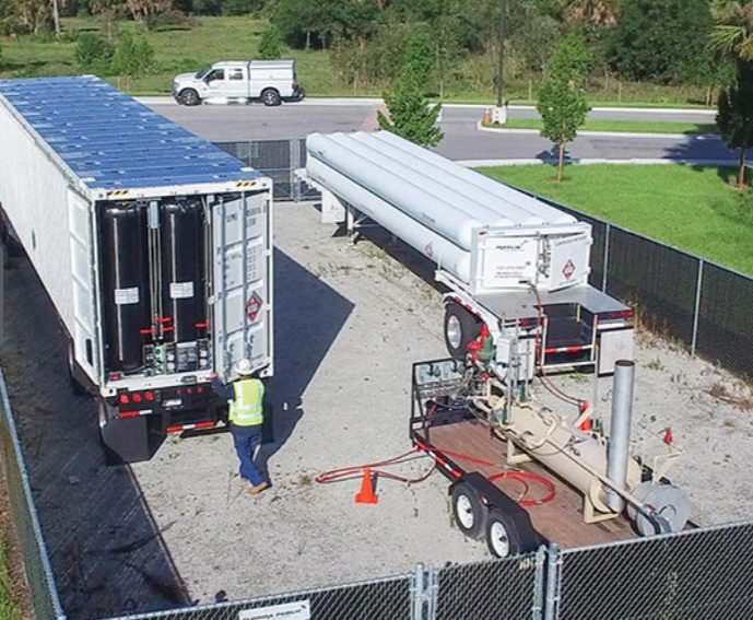 Our Virtual Pipeline Trailers provide delivery and storage of #CNG and other gaseous products to customers in areas where there is little or no infrastructure. Read about our real-world applications and see for yourself! bit.ly/3h6YgGP #virtualpipeline