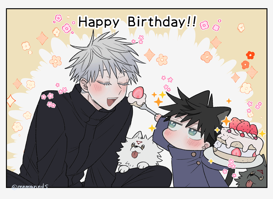 5⃣先生お誕生日おめでとう!🎉🎂
甘い一日をお過ごしください🐱(五伏) 