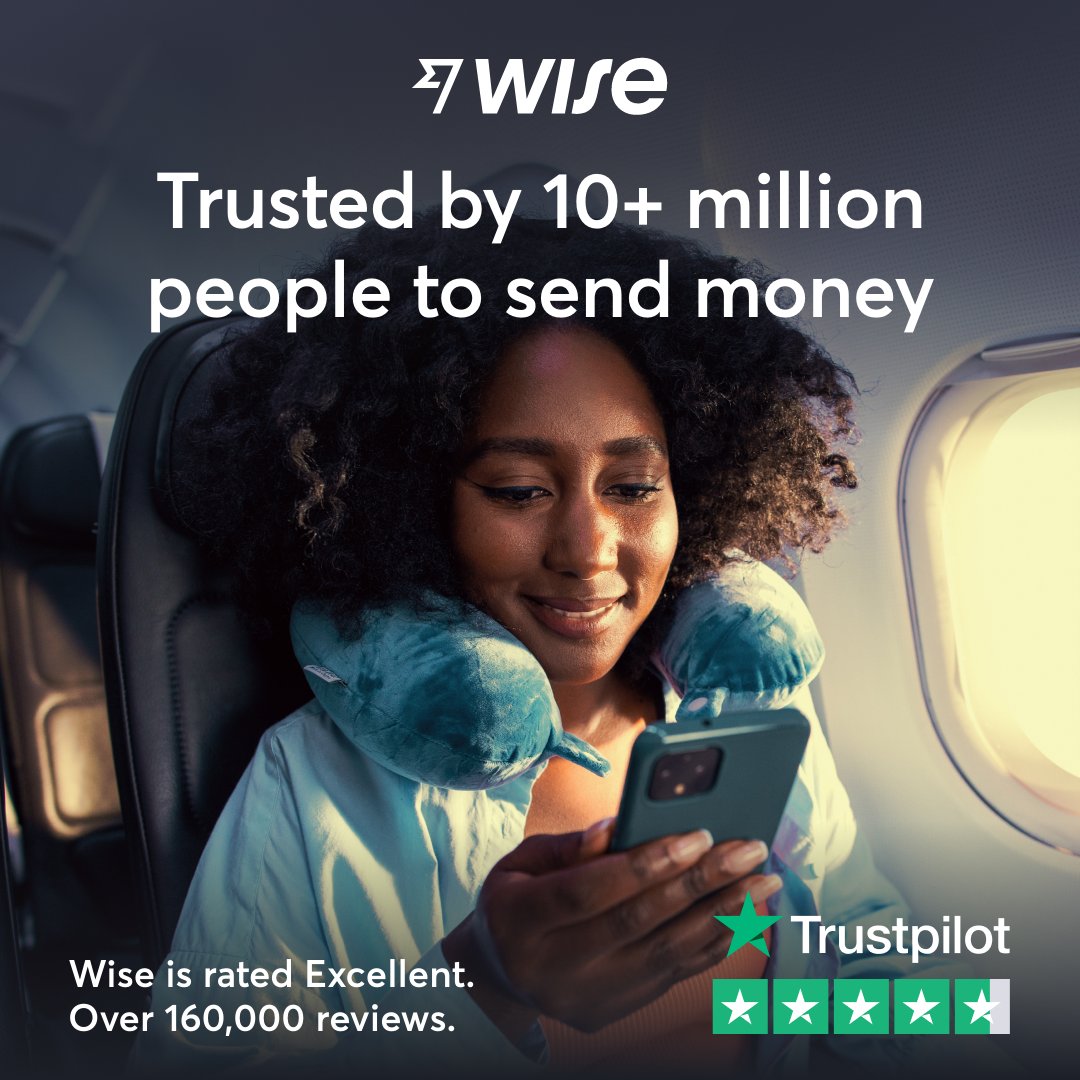 Wise's tweet photo. Sending money abroad? Meet the account that's made for you.