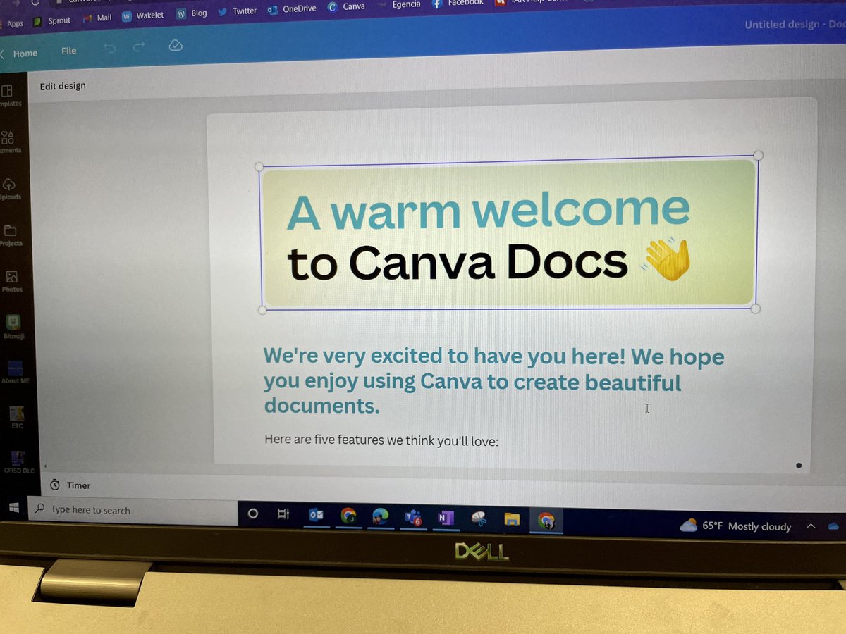 #Jenallee has a feeling it’s going to be a GREAT day exploring @canva Docs!! 🎉
Oh the possibilities!!! 💖
#gamechanger #canvaedu #UCanWithCanva #Canvalove