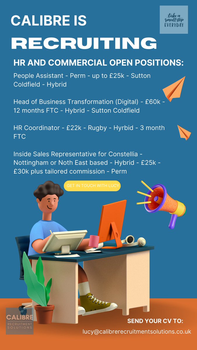 CalibreRS's tweet photo. Take a look at some of our open positions

#sales #hr #businesstransformation #people #recruitment #jobs #jobsearching https://t.co/dzwUMe9vmX